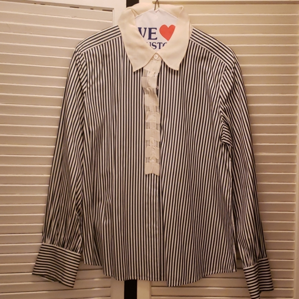 Louis Vuitton striped poplin button down